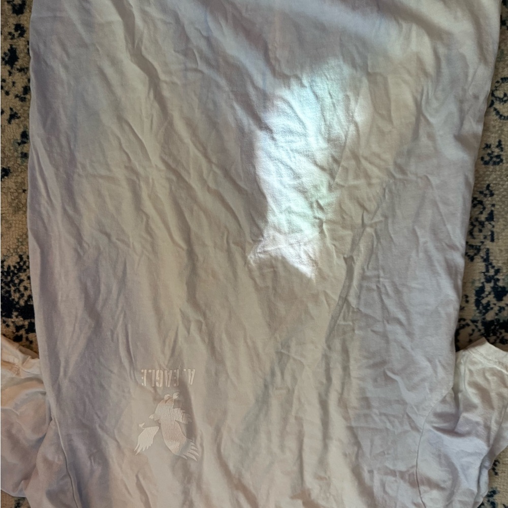 American Eagle Outfitters Cream Graphic Tee